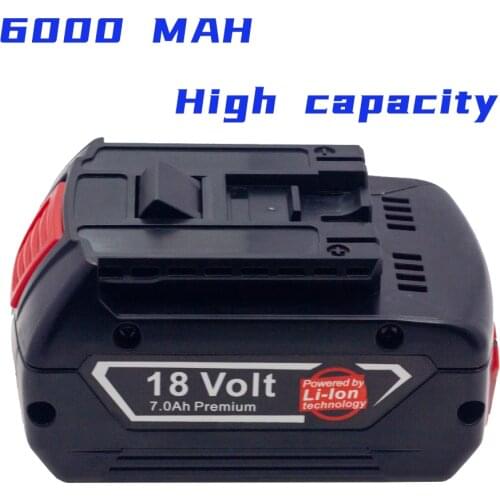 For Bosch 18V 6.0AH AL1860 GSR BSH PLH DGSH181 RHS GSB GCB GDX GHO GKS GSA CCS GDR GDSH181 JSH RH 180 Battery Charger Set