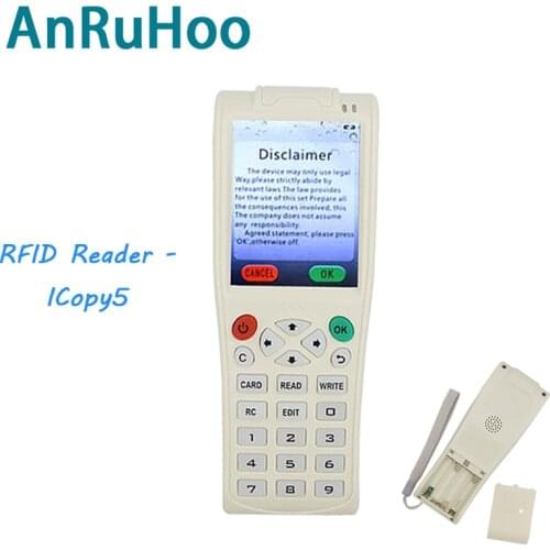 New Icopy5 English Rfid Duplicator Ic Id Key Copier Nfc Smart Chip Card Reader 125khz Badge Clone 1k S50 Tag Crack Write