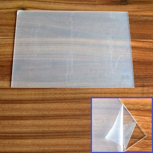 FLEOR 29x43cm 1Ply Transparent Acrylic Blank Pickguard Material Sheet Guitar Scratch Plate for Pickguard Custom