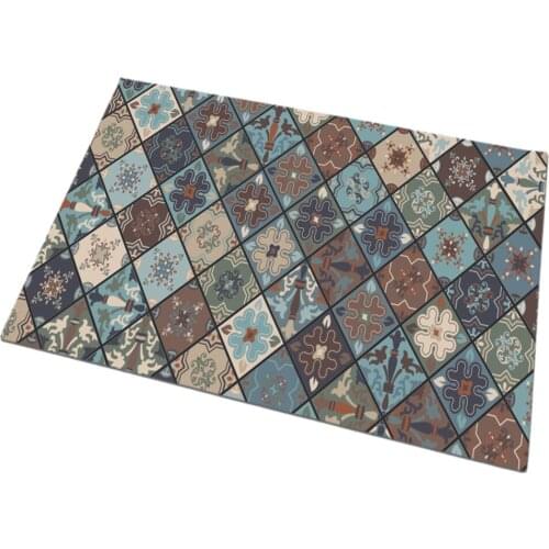 Jewish diamond square mat foam natural rubber door mat Front Door Mats Carpet Entrance Indoor Non-slip Floor Mat hallway Rugs