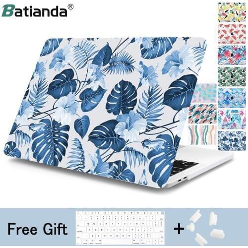 Summer Style leafs Pattern Hard Case For MacBook Air 11 12 13 2020 Sleeve for Macbook New Pro 13 15 16 A2338 A1706 Touch Bar