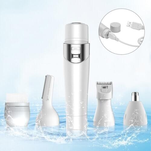 Multi-function USB Charging Lady Electric Lipstick Shaver