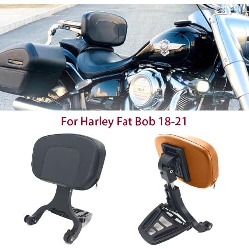 Motorcycle Multi Purpose Driver Passenger Backrest For Harley Softail Fat Bob 2018-2021 FXFBS FXFB