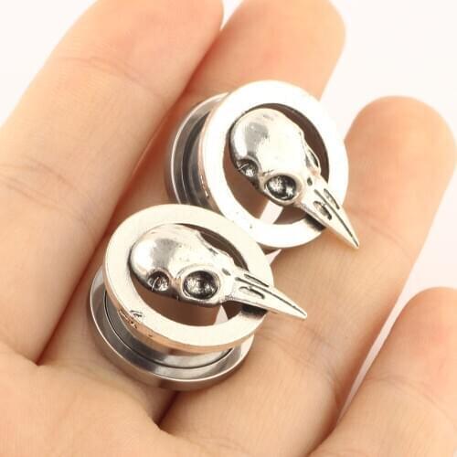 Ear Stretcher Piercing Tunnels Plugs Gauges Stainless Steel Earring Fashion Body Jewelry Gift 6mm to 16mm Women Men