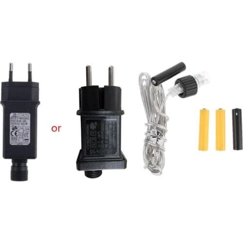 EU Plug AA AAA Battery Eliminator Replace 2x 3x AA AAA Battery Power Supply Cable for Radio LED Light Electric Toy
