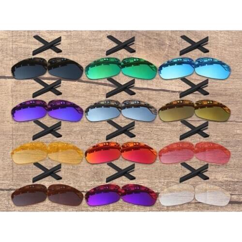 Vonxyz 20+ Color Choices Polarized Replacement Lenses & Ear Socks for-Oakley Split Jacket OO9099 Frame