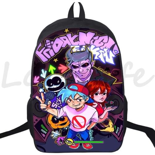 Students Backpack Friday Night Funkin Backpacks Teens Casual Travel Rucksacks Book Bag Boys Girls back to School Bags 16 Inch