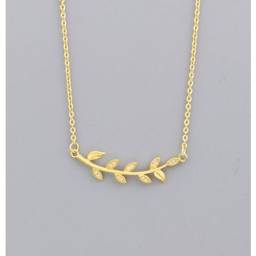 Crystal Leaf Sweater Chain Necklaces Pendants Rose Gold Leaves Choker Gifts Jewelry Fashion Necklaces For Women Statement