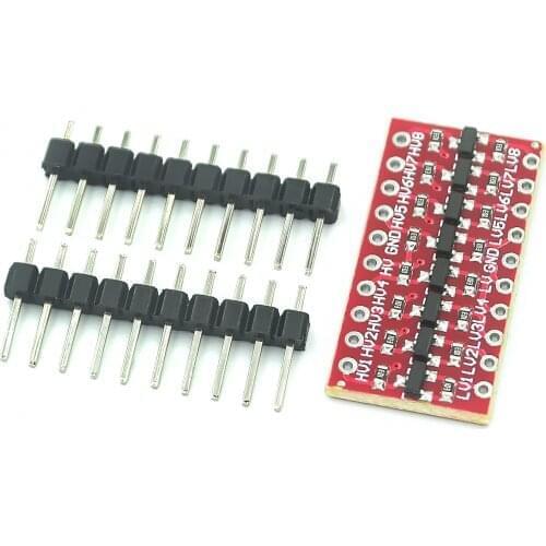 10PCS/LOT I2C IIC 8 Channel Logic Level Converter Module Bi-Directional Module Step Up 3.3V To 5V
