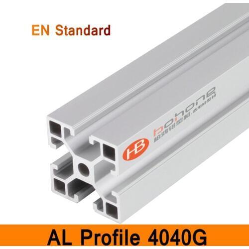 4040G Aluminium Profile EN Standard Brackets DIY Industrial AL Extrusion Square Shape CNC 3D DIY Printer Parts Linear Rail