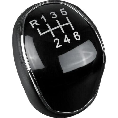 6 Speed Car PU Leather Gear Shift Knob Shift Lever for Ford Mondeo IV S-MAX C-MAX Transit Focus MK3 MK4 Kuga