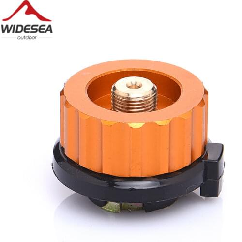 Outdoor Camping Hiking Stove Burner Adaptor Split Type Furnace Converter Connector Auto-off Gas Cartridge Tank cylinder Adapter