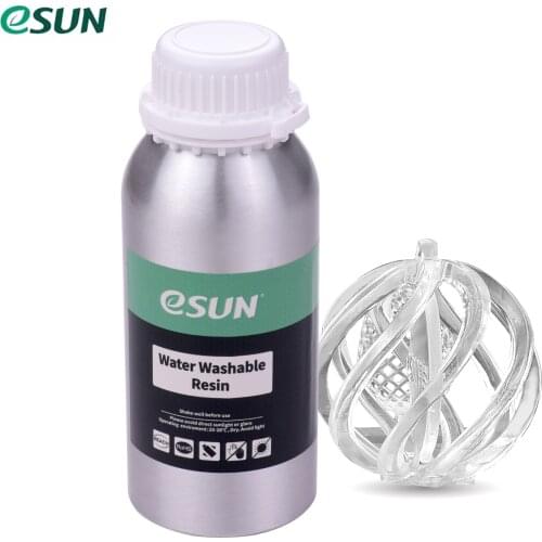 ESUN Aluminum Bottle Liquid Printing Material for LCD 3D Printer Water Washable Resin 76D for Anycubic Creality 3D Printer Parts