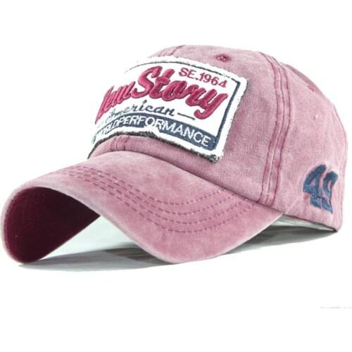 2021 Solid Summer Unisex Cotton Caps For Men Baseball Cap Distressed Patchwork Adjustable Outdoor Washed Men Women Hats M044