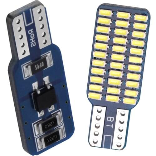 CanBus Error Free T10 W5W Car Led Warm White IceBlue Color Width Lamp License Plate Light Bulbs Auto Door Lamps For Car 12V