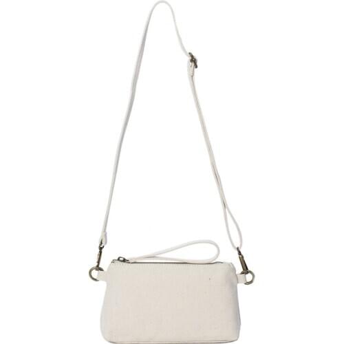 Canvas handbags new retro simple shoulder messenger bag little girl handbag tide