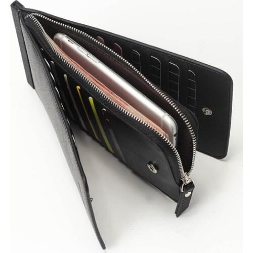 Hot Selling Women Men Lady Wallets Purse Multifunction PU Zipper Buckle For Mobile Phone Money Card