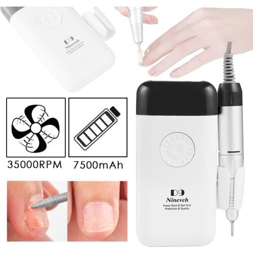 Nail Drill Machine 35000RPM Electric Nail File Polisher For Manicure Pedicure Gel Nail Art Removal Grinding Tools Accessory Set