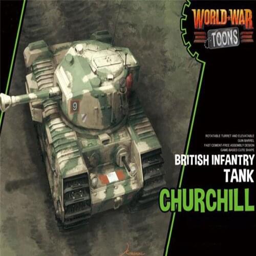 Q Edition Tank Model DIY Assembly Model Kit for British Churchill Infantry Tank Accessories Kits
