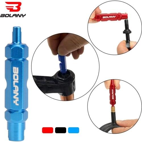 Bolany 1Pcs Bicycle Nozzle Valve Core Tool Bike Tire Repair Kits Double Head Wrench Multifunctional Portable Disassembly Spanner