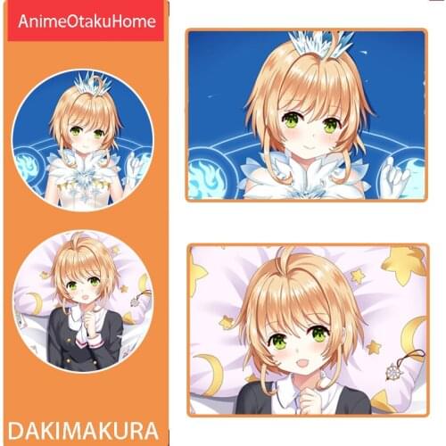Anime Cardcaptor Sakura KINOMOTO SAKURA Throw Pillow Cover Hugging Pillowcase Otaku Bedding Decoration Dakimakura Pillow Case