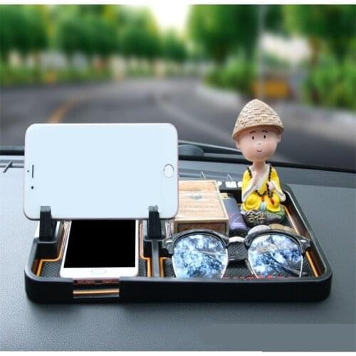 Non Slip Mat Car On-board Phone Holder Temporary Stop Sign Silica Gel Multi-functional Mobile Phone Anti-slip Pad