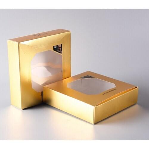 Latest fashion eco friendly luxury carton gift paper custom box packaging with PVC window ---PX10557
