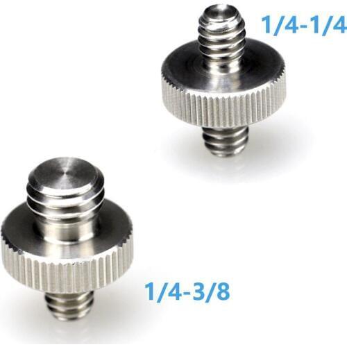 New 1/4 inch schroef 1/4" Screw 1/4 "tot 3/8" Schroef Adapter voor Camera Bracket Statief Monopod Quick Release Plate