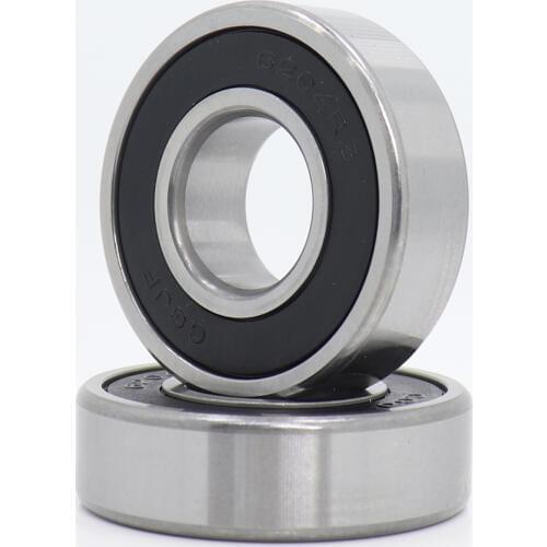 6204RS Bearing ABEC-3 (2 PCS) 20x47x14 mm Deep Groove 6204-2RS Ball Bearings 6204RZ 180204 RZ RS 6204 2RS EMQ Quality