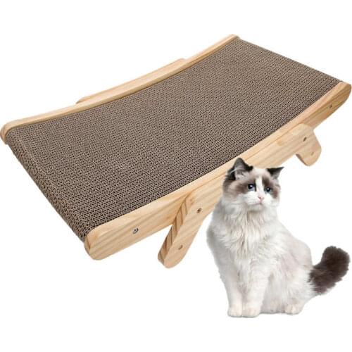 Durable Pet Corrugated Paper Toy Cat Claw Grinding Scratch Board Sleeping Stand Bed Pet Cat Supplies