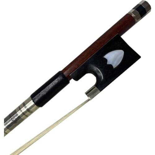 1pcs New professional 4/4 hybrid Carbon fiber violin bow outside pernambuco Ebony Shield frog carbon fiber free shipping