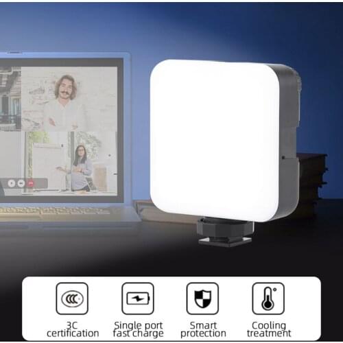 LED Video Light 6W Fill Light 2500mAh Battery LED Lamp Camera Light Lamp For Smartphone Tablet Laptop Notebook Selfie Video AL64