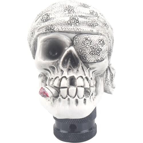 Universal Car Gear Shift Knob Manual Gear Head Auto Car Modified Skull Head Gear Shift Head Manual Gear Knob Shifter Lever Knobs