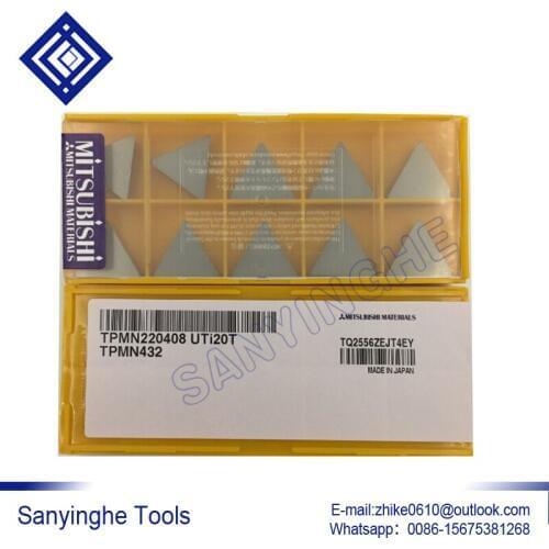Free shipping high quality 50pcs/lots TPMN220408 UTi20T / TPMN220412 UTi20T cnc carbide turning inserts