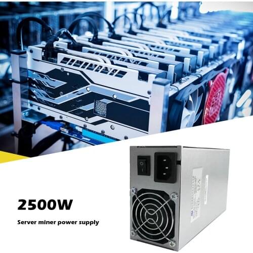 ATX-SS2500 Mining Power Supply 2500W Server Mine Source 30 Series 6 /8 Card With Single Channel Power Supply for Bitcoin Mining