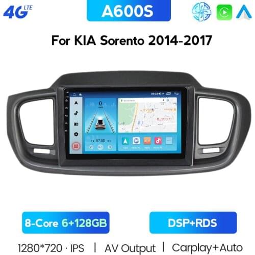For Kia Sorento 3 2014 - 2017 Car Radio Multimedia Video Player Navigation GPS Android 10 2din 2 Din DVD Support Cooling Fan BT