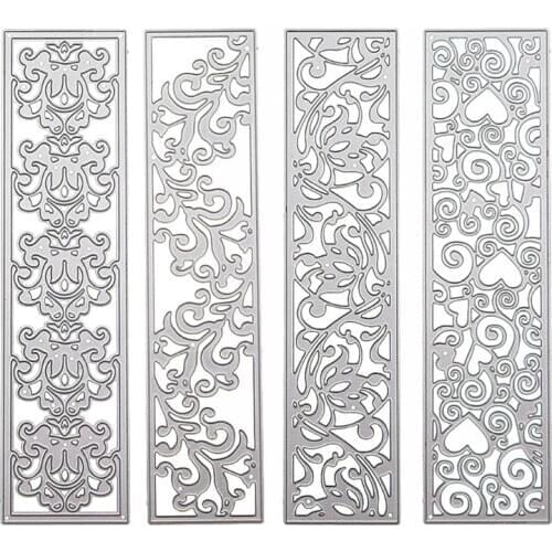 Flower Pattern Border Metal Cutting Dies Stencil Scrapbooking DIY Album Stamp Paper Card Embossing Decor Craft