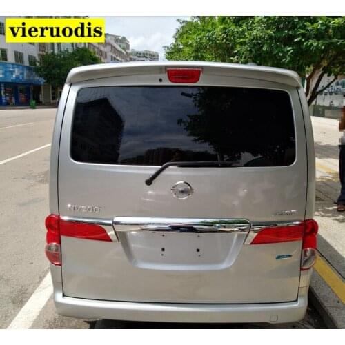 For Nissan NV200 Car Decoration 2010 2011 2012 2013 2014 ABS Plastic Rear Roof Spoiler Wing Trunk Lip Boot Cover Car Styling