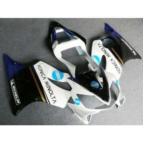 Dor-black blue For CBR600F4i 01-03 CBR 600F4i CBR600 F4i 01 02 03 Blue white 2001 2002 2003 Fairings Fairing