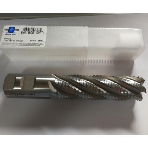 INCH SIZE HSS COBALT ROUGH SQUARE END MILLS,6 FLUTES,1-1/4"x1-1/4"x4" 6FL CPR L-268,GOOD QUALITY