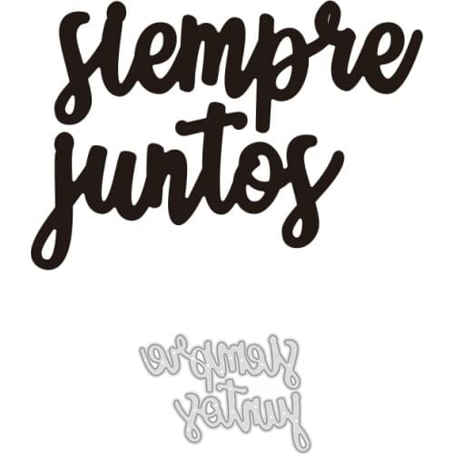 Spainish Phrases Scrapbook Metal Dies Stencil Template For DIY Embossing Photo Paper Album Greeting Cards Gift Dies Cut New