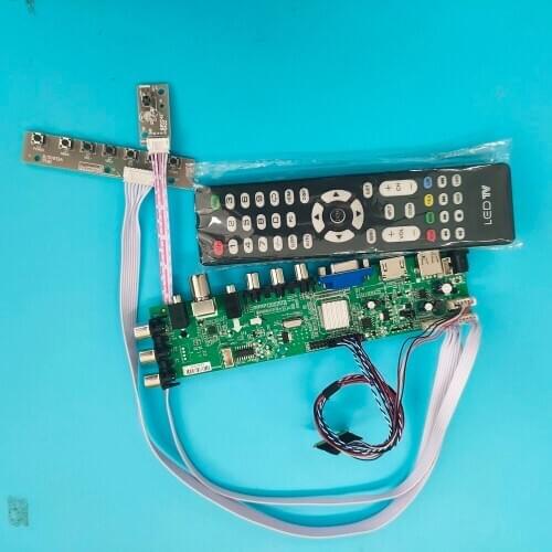 Kit For LP173WF1-TLA2/LP173WF1-TLB6 DVB-T remote WLED VGA LED HDMI digital 40pin 1920X1080TV LVDS USB AV Signal controller board