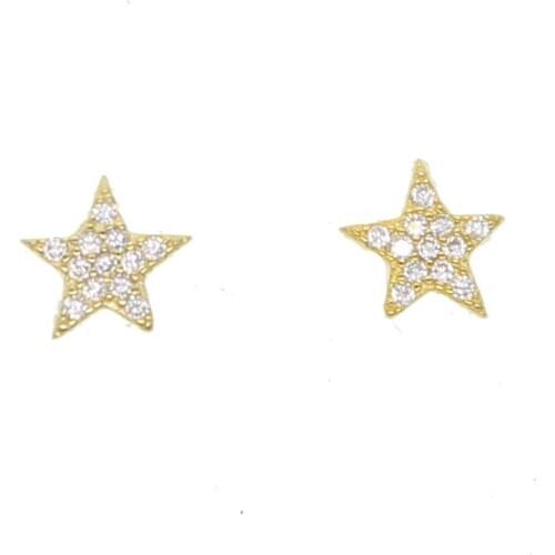 925 sterling silver mini small stud cutest cz star girl women multi piercing minimal tiny gold filled star earring lovely gift
