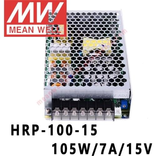Mean Well HRP-100-15 meanwell 15V/7A/105W DC Single Output with PFC Function Switching Power Supply online store