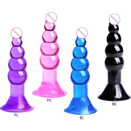 Medical Silicone Butt Dilator Dildo Masturbator Beads Butt Plugs 5 Balls Adult Sex Toy