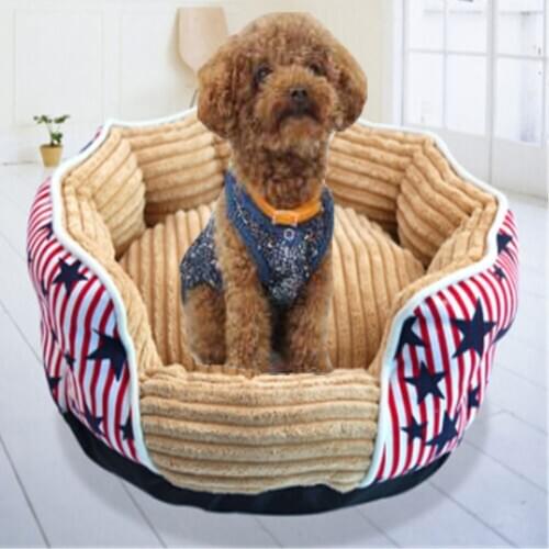Dog Bed House Sofa Kennel Soft Fleece Pet Dog Cat Warm Dot Pattern Top Quality Dog Beds Mats Cama Para Cachorro Bed For Cats
