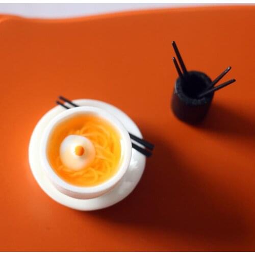 Dollhouse Ramen Set Pasta Accessories Dining Room Decor Cake Decoration