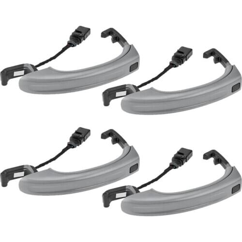 4Pcs Car Smart Sensor Exterior Door Handle For- Q7 2007-2015 4L0837205A 4L08 T1B8
