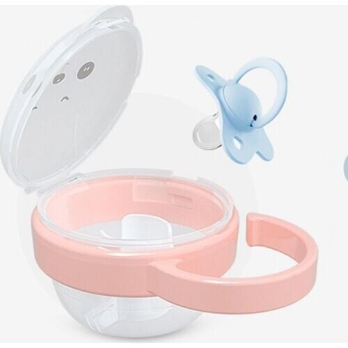 Portable Baby Pacifier Nipple Kid Cute Cartoon Expression Nipple Storage Box Soother Container Holder Pacifier Dummy Box