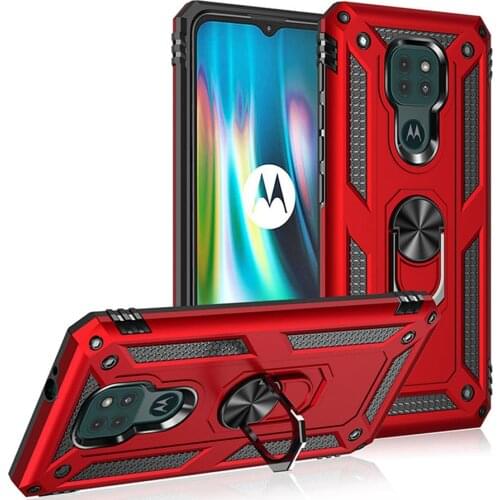 Shockproof Case For Motorola G9 Plus Ring 360 Protect Back Cover Moto G9 G 9 Play Luxury Case for Moto G9 G9+ Stand Fundas